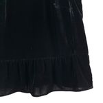 J.Crew Drapey Black Velvet‎ Peplum Sleeveless Tank Top, Size 8 Photo 5