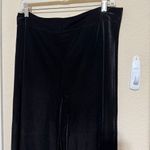 Karen Kane  Women's Black Pants Velvet Wide Leg sz XL pull on elastic waist Photo 1