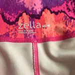 Zella  Pink Purple & Orange Cropped Leggings Medium Photo 3
