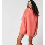 Free People NWT  Ottoman Slouchy Tunic Coral Photo 3