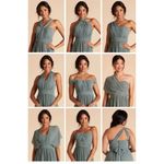 Birdy Grey Birdie Grey XS Grace Bridesmaid Maxi Dress Gown Blush Convertible Formal NWT Photo 9