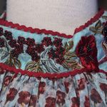 Anthropologie Bhanuni Floral embroidered, beaded dress size M Bohemian Photo 7