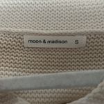 moon&madison Cream and Brown Striped Sweater Photo 2