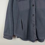 English Factory  Oversized Jacket Women's‎ Large Grey Fleece Button Down Shacket Photo 2
