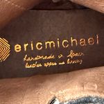 Eric Michael  Gray Tartan Plaid Ankle Boots Patent Leather Cap Toe Side‎ Zip, 6.5 Photo 1