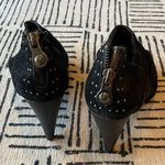 Libby Edelman  Suede Slouch Heels Black 9.5 Photo 5