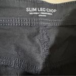 Chico's  Black Slim Leg Crop Pant Size 4 -‎ Chico Size 0 Photo 7