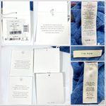 The Row Eddie Oversized Striped Linen Polo Shirt Blue Shade Small NWT Photo 15