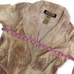 Bebe Vintage  Velvet Blush Tie Dye Paisley Single Button Blazer Photo 10