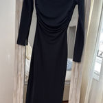 ZARA  navy blue open back maxi dress Photo 0
