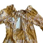 Free People Lucie Mini Dress Golden Coin Combo Floral Print Lace Size 8 Women's Photo 10