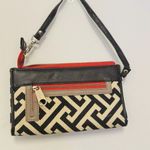 Spartina 449 SPARTINA Daufuskie Island Wristlet, Black Tan Geometric Design Photo 1
