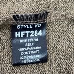 POL ‎ Open Tie Back Sweater Bell Sleeve Color Block Brown Cream Large Photo 10