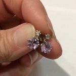 Palm Beach Forever Fashionable Jewelry Faux Amethyst Necklace and Earring Set Silver Photo 8