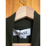 Monse Olive Green Merino Wool Asymmetric Zip Ribbed Knit Sweater NWT Size M Size M Photo 2