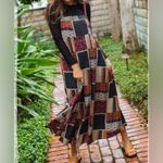 Natural Life  Spread kindness like wildflowers Maxi Dress Sz M Patchwork Design Photo 5