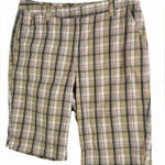kim rogers Kim‎ Rogers Plaid golf bermuda shorts 14P Photo 0