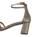 Like New Jewel Badgley Mischka Rhinestone Glitter Heels Gold Size 5.5 Photo 3