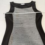 Calvin Klein  Black Gray Ponte Knit Sleeveless Sheath Dress 6 Photo 7