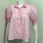 Petal and Pup  Pink Janelle Eyelet Top XS NEW Photo 6