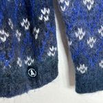 Barbour  ladies mohair wool blend pullover fair isle style sweater size small Photo 3