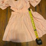 Shy Velvet  Women's Summer Dress Square Neck Short Sleeve Crossover Waist Casual Party Mini Dress, Size S (light stain on sleeve) Photo 8