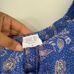 Sienna Sky  Blue Floral Puff Sleeve Dress Size Medium Photo 5