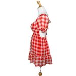Mable Red Ginger Gingham Mini Dress Sz Small Country All Photo 1