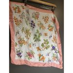 Liberty Of London Silk Scarf Womens Pink Floral Made In England Square Photo 1