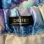 CHOiES  sz M blue abstract midi flare‎ fairy Y2k skirt Photo 7