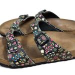 Birkenstock Birkis Double Strap Floral Sandal Size 9 Made In Germany Photo 4