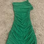Lucy in the Sky  Green One-Shoulder Dress Photo 0