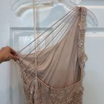 Mac Duggal NWT 9168 Pink Embellished One Shoulder Strappy Trumpet Gown Size 4 Photo 8