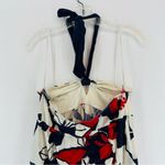 American Eagle  Tie Neck Tube Top Floral Large White Photo 4