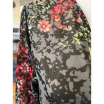 Rebellion  kimono black floral ruffled size medium Photo 3