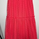 FLAWED Tuckernuck Poppy Pink Tulle Giselle Gown Floral Embroidered size L Large Photo 6