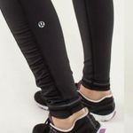 Lululemon Speed Tight Size 6 Brushed Interlock Black and Quilt Winter Photo 5