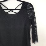 Gentle Fawn  black‎ laced scallop hem dress Photo 2