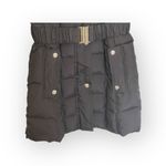 Betsey Johnson 𒀭 Faux Fur Quilted Puffer Mid Length Ski Parka Jacket 𒀭 Black S Photo 5