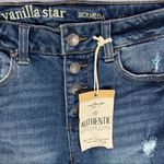 Vanilla Star Jeans Vanilla Star Ripped Distressed Button‎ Fly Cuffed Bermuda Shorts Photo 2