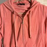 Juicy Couture Vintage  hoodie terry pink y2k 2000s size Large *dot on left chest Photo 1