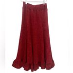 Anthropologie Pauline Midi Sweater Skirt Ruffle Hem XS Photo 3
