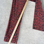 Miaou X Revolve Red Leopard Junior Pant Jeans Sz 26 Button Fly Crop‎ Flare $295 Photo 8