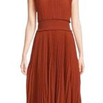 Nanette Lepore  Pleated Sleeveless Dress In Gingerbread Photo 2