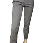 Les Copains Women’s Size 40 4 Gray Black Pinstriped Cigarette Trousers Pants Photo 1