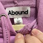 Abound  Hooded Sleeveless Crop Sweatshirt In Purple Tulip Hawaii Size Small‎ Photo 1