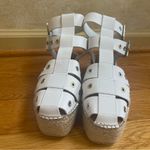 Free People Gable Glad Espadrille Gladiator Sandals White Leather Size 36, US 6 Photo 6