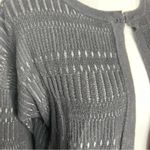 Elie Tahari Ellie Tahari Black Textured Knit Long Cardigan Sweater Size XS Photo 9