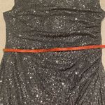 Laundry by Shelli Segal Silver Sequin Midi Ruched Dress Photo 12