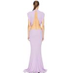 Helsa  - NWT Constantina Jersey Dress With Bow in Amethyst Sz XL Photo 2